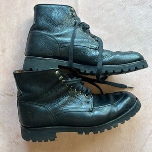 Frye made in USA black leather boot